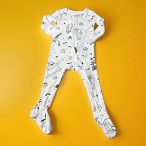 Sleeper Kids Pajama Set in White and Black